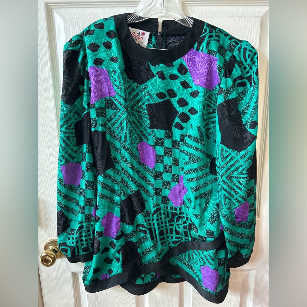 Vintage Caron Chicago Long Sleeve Tunic Size 12